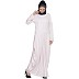 Pleated travel abaya dress- Light-Pink color